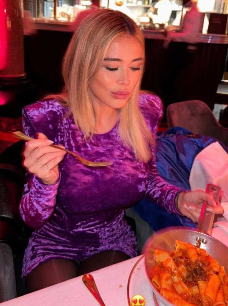 Diletta Leotta a cena